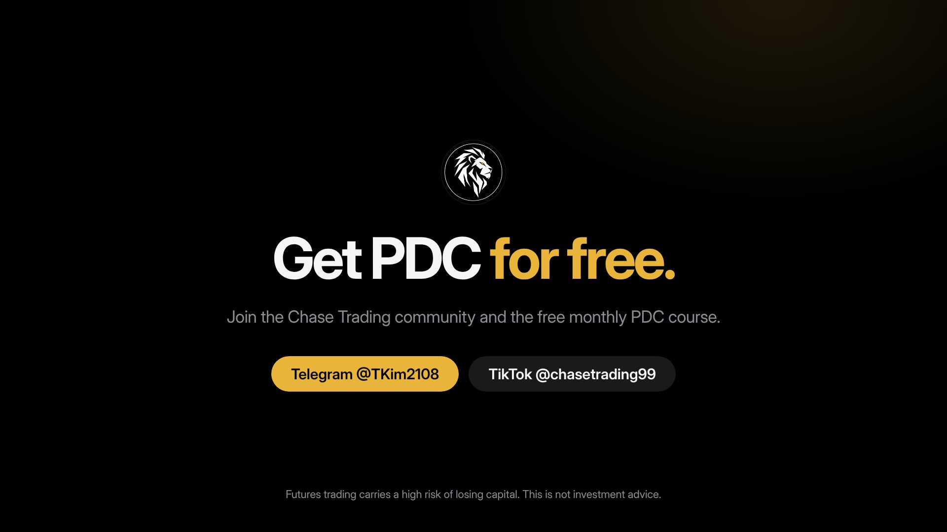 Get PDC for free